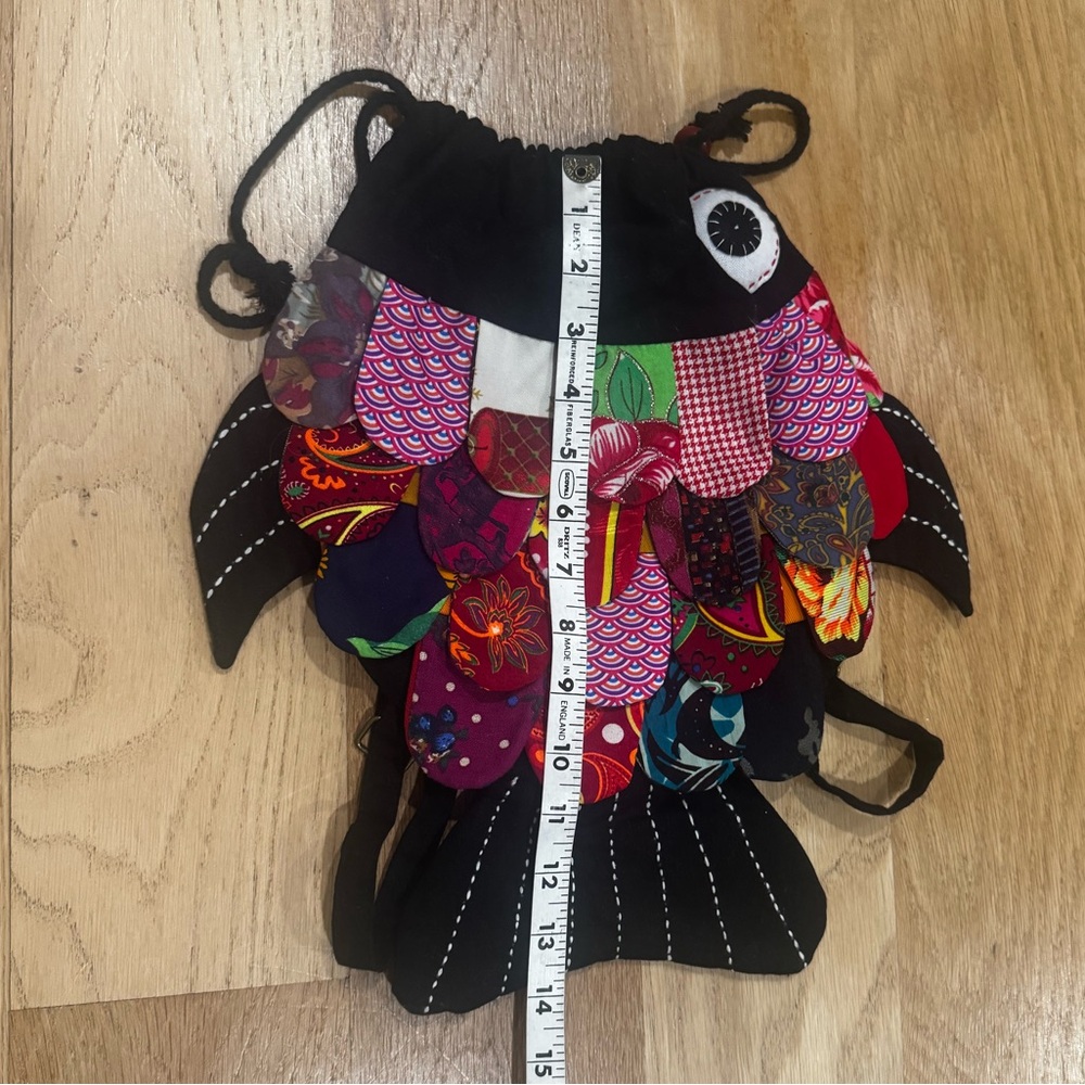 Colorful Fish-Shaped Drawstring Backpack Bag - image 3